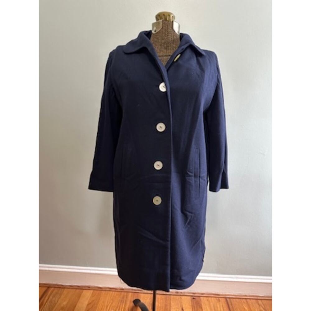 Vintage B Altman navy wool blend column jacket size M